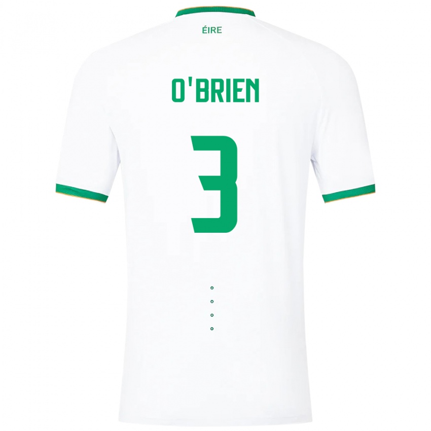 Kinder Irische Luke O'brien #3 Weiß Auswärtstrikot Trikot 24-26 T-Shirt Österreich