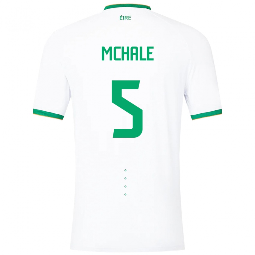 Kinder Irische Sean Mchale #5 Weiß Auswärtstrikot Trikot 24-26 T-Shirt Österreich