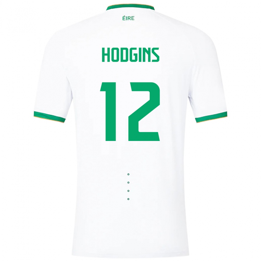 Kinder Irische Gavin Hodgins #12 Weiß Auswärtstrikot Trikot 24-26 T-Shirt Österreich