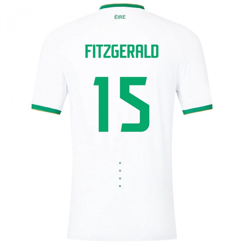 Kinder Irische Kyle Fitzgerald #15 Weiß Auswärtstrikot Trikot 24-26 T-Shirt Österreich