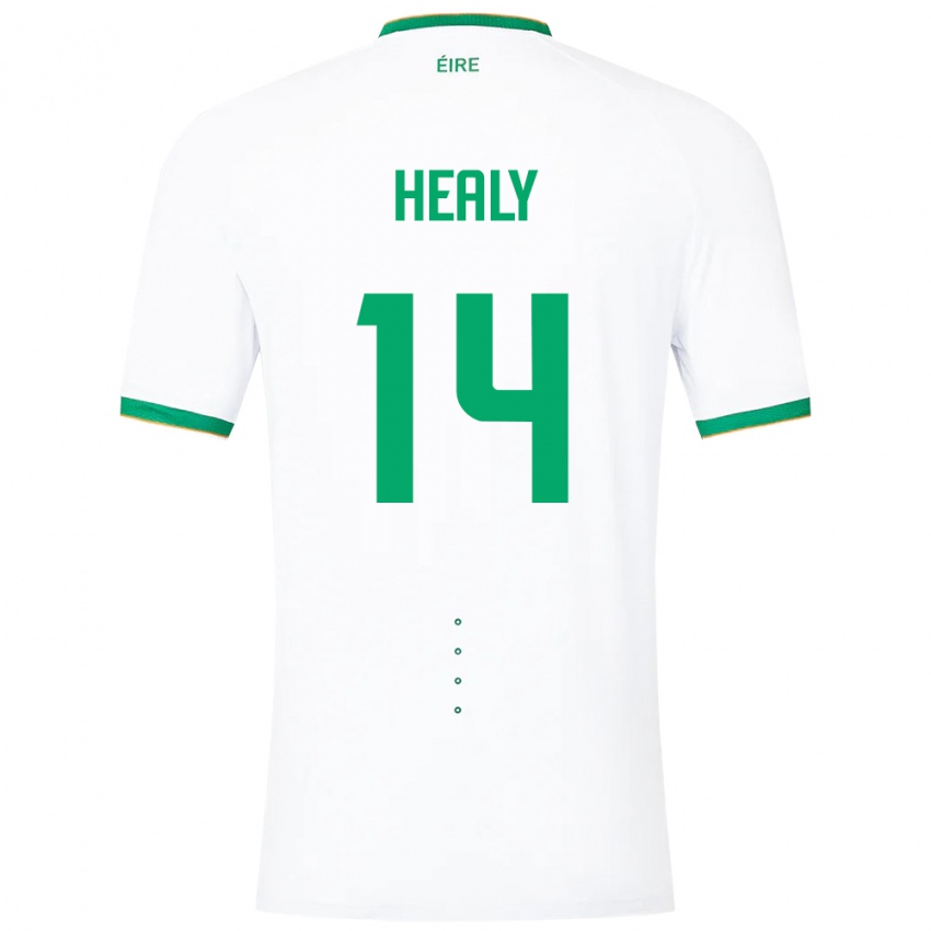 Kinder Irische Freya Healy #14 Weiß Auswärtstrikot Trikot 24-26 T-Shirt Österreich