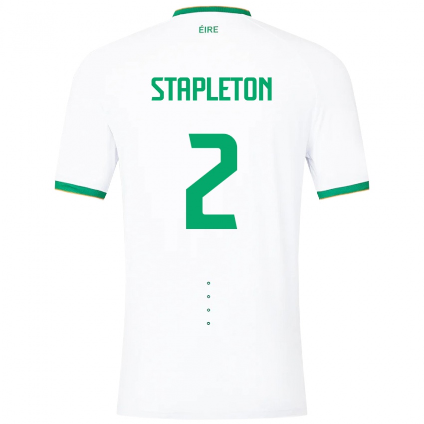 Kinder Irische Jessie Stapleton #2 Weiß Auswärtstrikot Trikot 24-26 T-Shirt Österreich