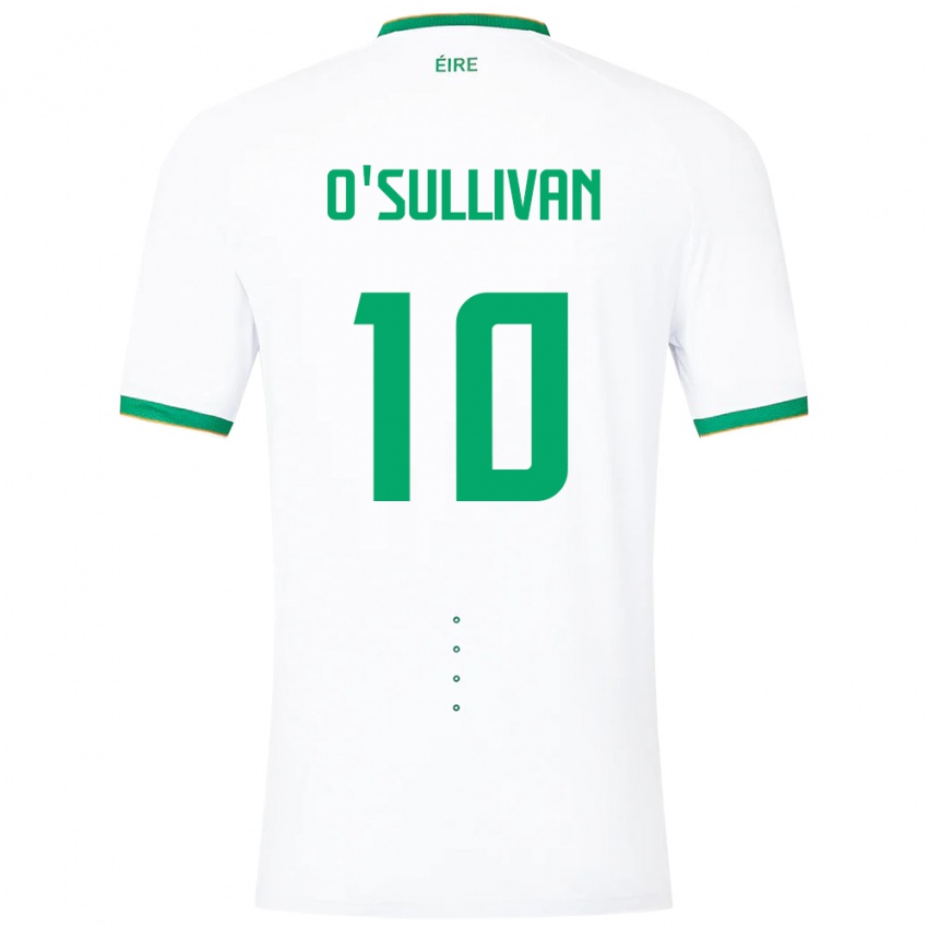 Kinder Irische Denise O'sullivan #10 Weiß Auswärtstrikot Trikot 24-26 T-Shirt Österreich