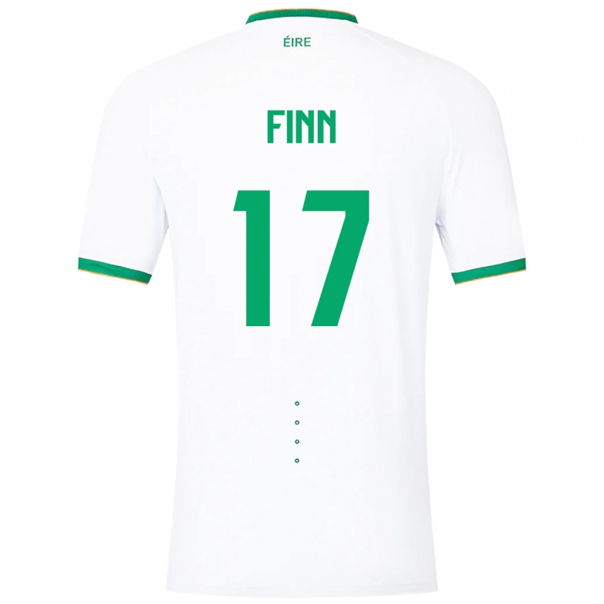 Kinder Irische Jamie Finn #17 Weiß Auswärtstrikot Trikot 24-26 T-Shirt Österreich