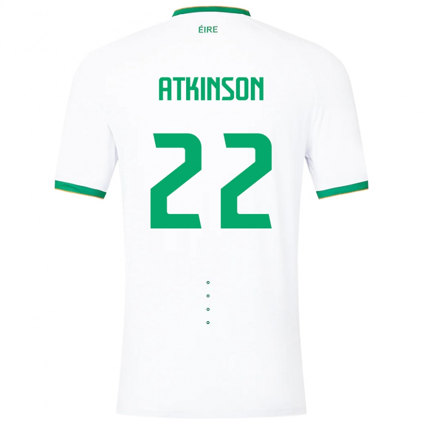 Kinder Irische Isibeal Atkinson #22 Weiß Auswärtstrikot Trikot 24-26 T-Shirt Österreich