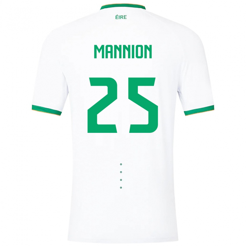 Kinder Irische Aoife Mannion #25 Weiß Auswärtstrikot Trikot 24-26 T-Shirt Österreich