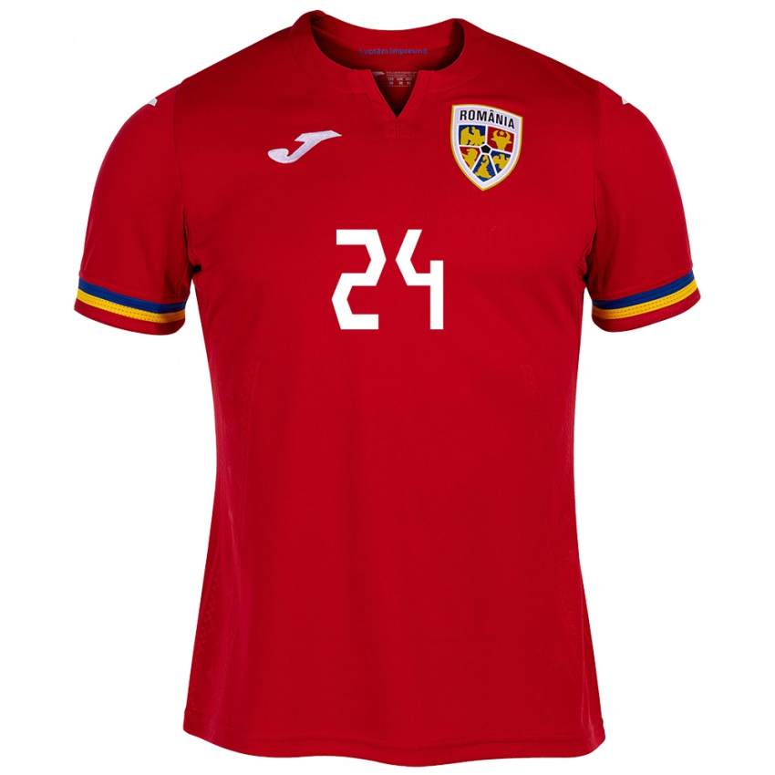 Kinder Rumänische Mădălina Tătar #24 Rot Auswärtstrikot Trikot 24-26 T-Shirt Österreich