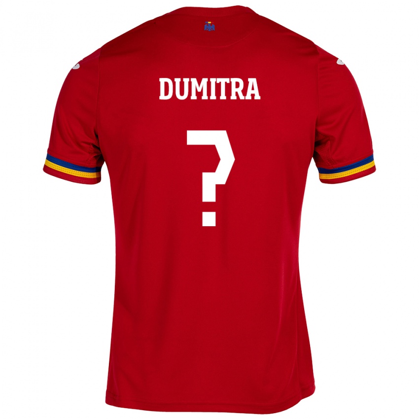 Kinder Rumänische John Dumitra #0 Rot Auswärtstrikot Trikot 24-26 T-Shirt Österreich