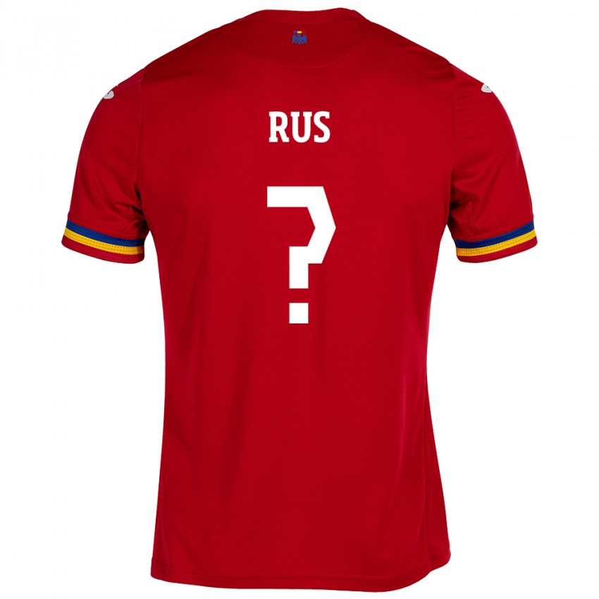 Kinder Rumänische Jayden Rus #0 Rot Auswärtstrikot Trikot 24-26 T-Shirt Österreich