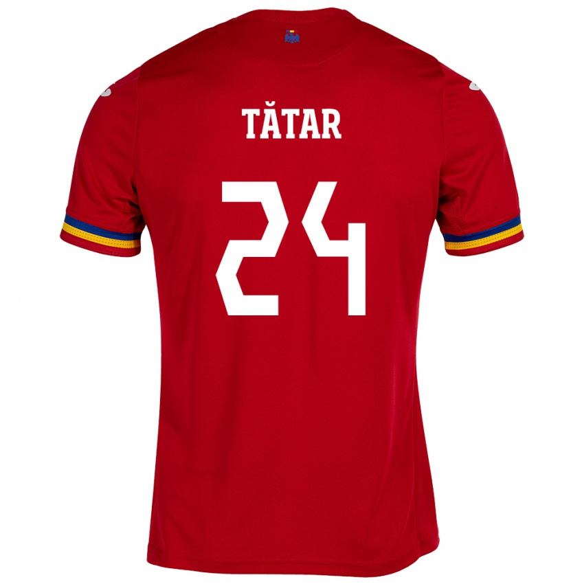 Kinder Rumänische Mădălina Tătar #24 Rot Auswärtstrikot Trikot 24-26 T-Shirt Österreich