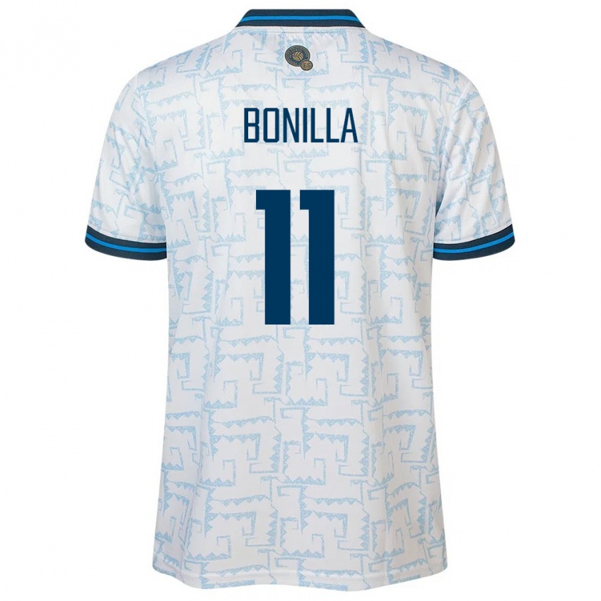 Kinder El Salvador Jarell Bonilla #11 Weiß Auswärtstrikot Trikot 24-26 T-Shirt Österreich