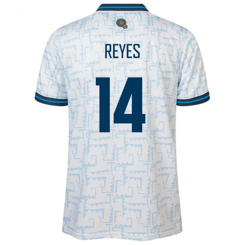 Kinder El Salvador Karen Reyes #14 Weiß Auswärtstrikot Trikot 24-26 T-Shirt Österreich