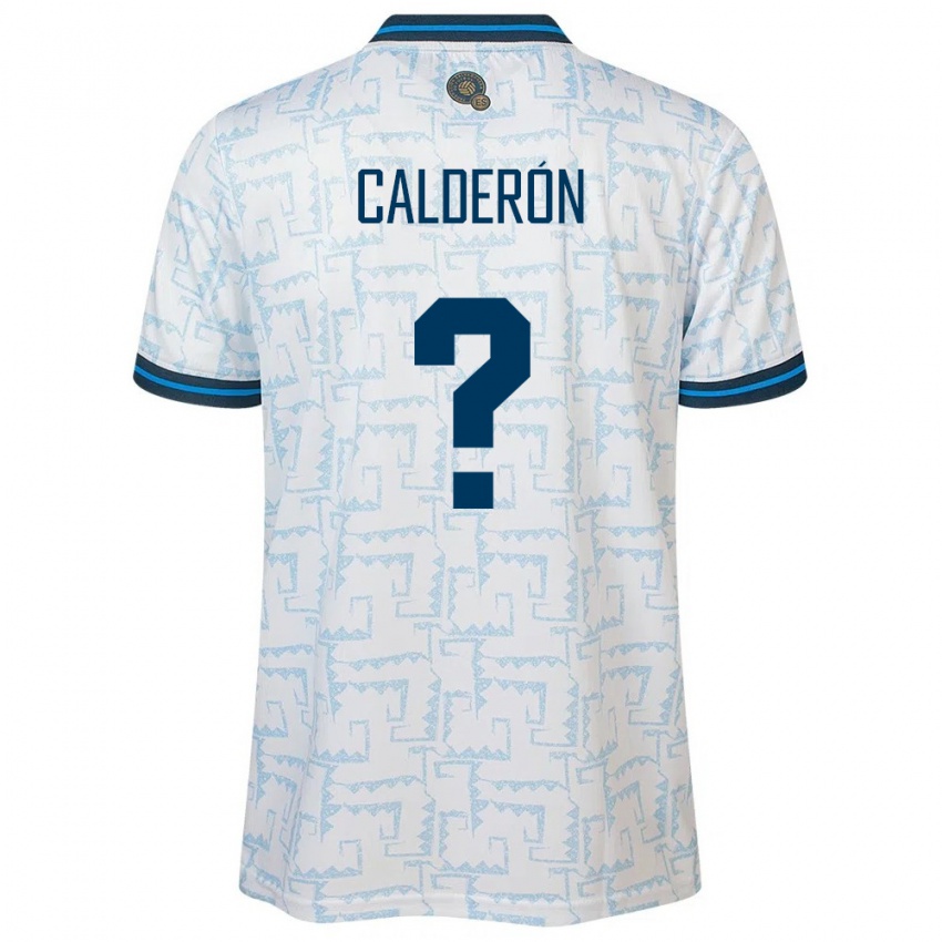 Kinder El Salvador Paola Calderón #0 Weiß Auswärtstrikot Trikot 24-26 T-Shirt Österreich