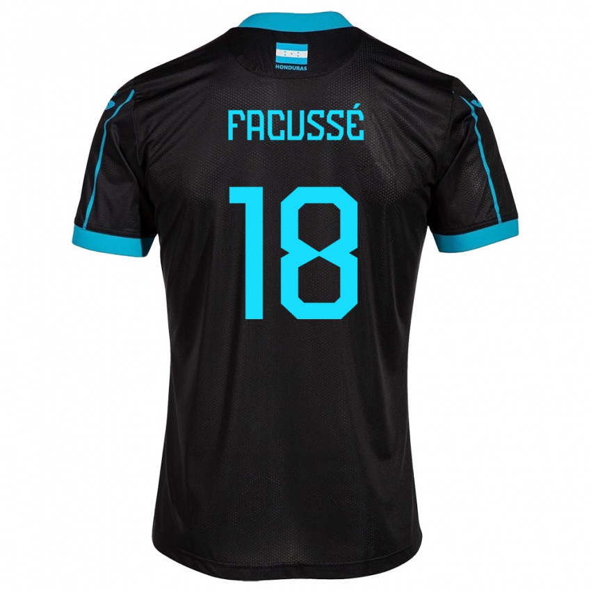 Kinder Honduras Enrique Facussé #18 Schwarz Auswärtstrikot Trikot 24-26 T-Shirt Österreich