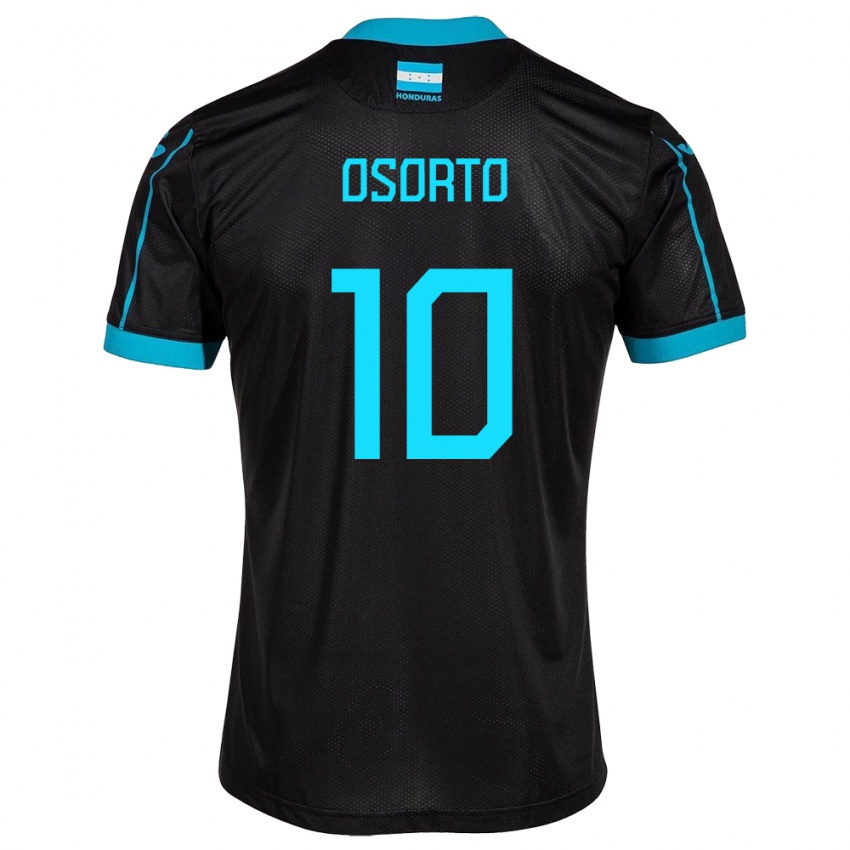 Kinder Honduras Roberto Osorto #10 Schwarz Auswärtstrikot Trikot 24-26 T-Shirt Österreich