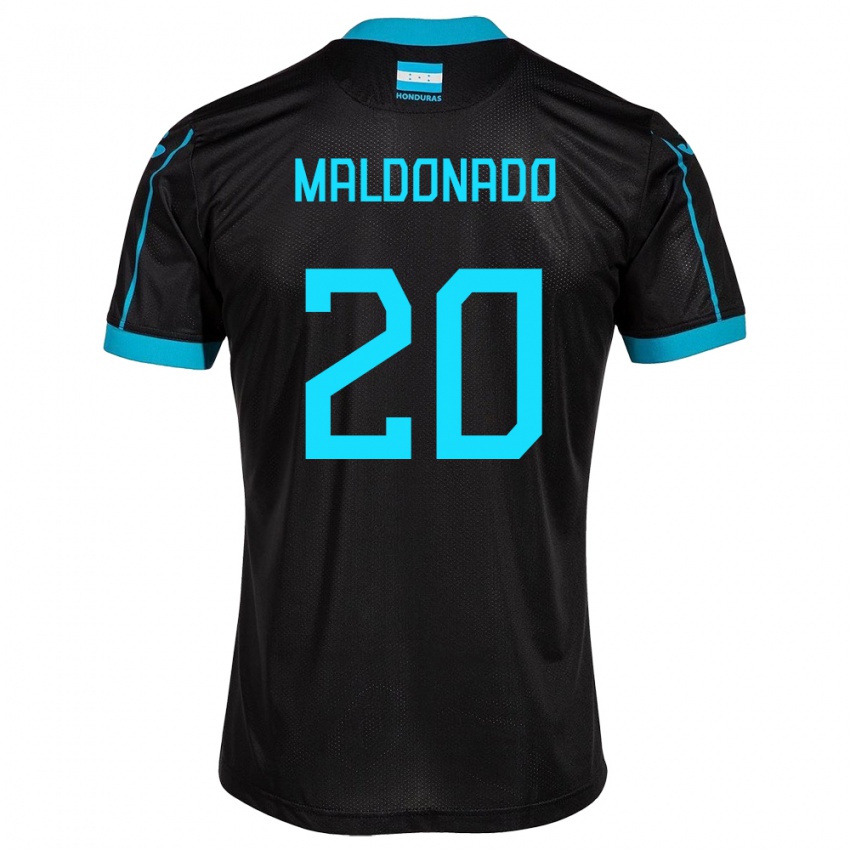 Kinder Honduras Alessandro Maldonado #20 Schwarz Auswärtstrikot Trikot 24-26 T-Shirt Österreich