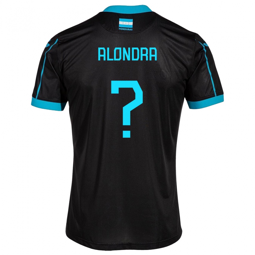 Kinder Honduras Alondra Aguilar #0 Schwarz Auswärtstrikot Trikot 24-26 T-Shirt Österreich