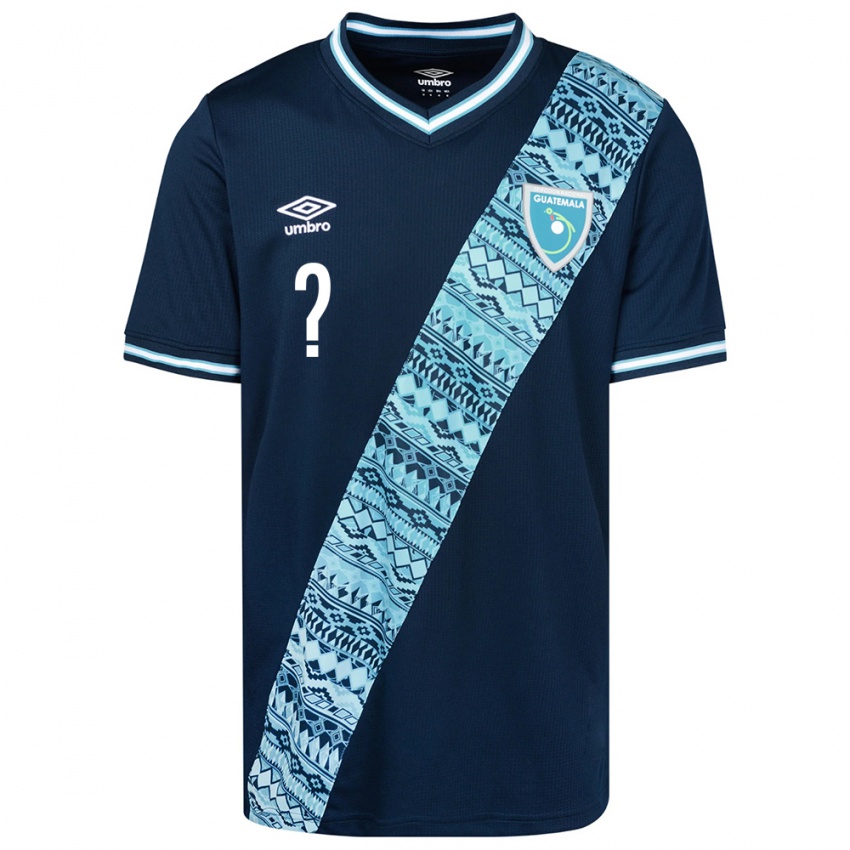 Kinder Guatemala Brandon De Leon #0 Blau Auswärtstrikot Trikot 24-26 T-Shirt Österreich