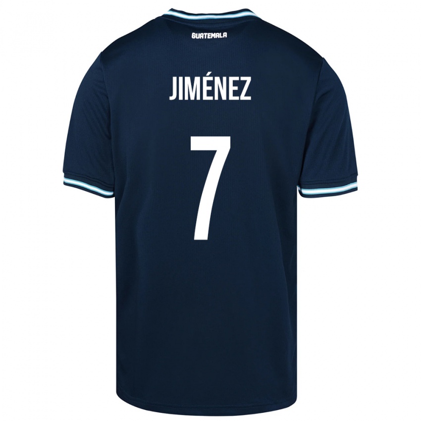 Kinder Guatemala Cristian Jiménez #7 Blau Auswärtstrikot Trikot 24-26 T-Shirt Österreich