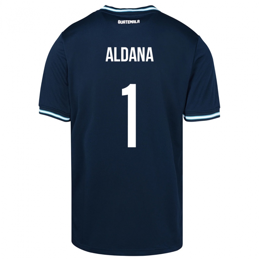 Kinder Guatemala David Aldana #1 Blau Auswärtstrikot Trikot 24-26 T-Shirt Österreich