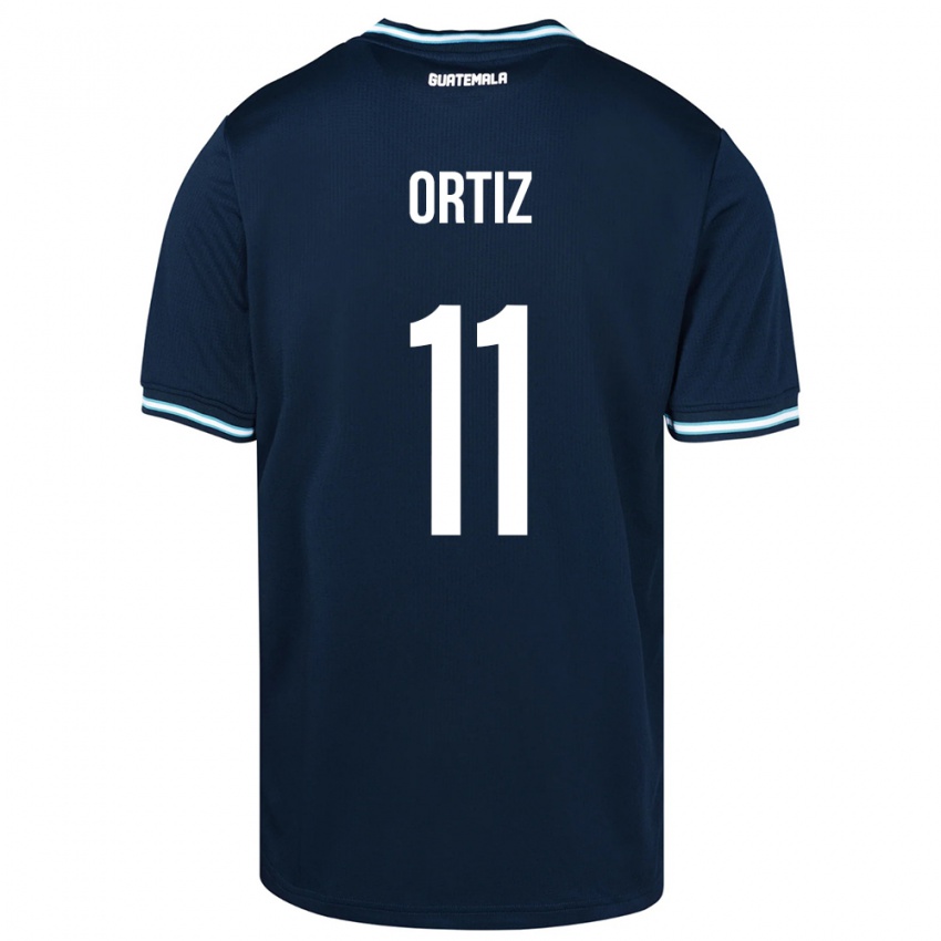 Kinder Guatemala Andersson Ortiz #11 Blau Auswärtstrikot Trikot 24-26 T-Shirt Österreich