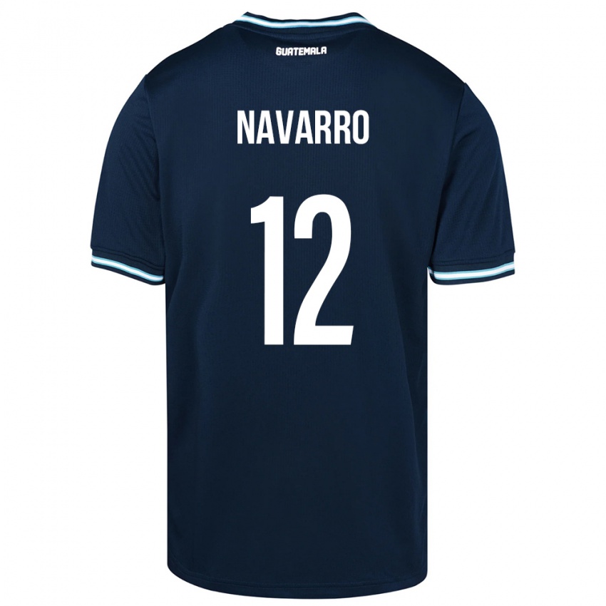 Kinder Guatemala Kenderson Navarro #12 Blau Auswärtstrikot Trikot 24-26 T-Shirt Österreich