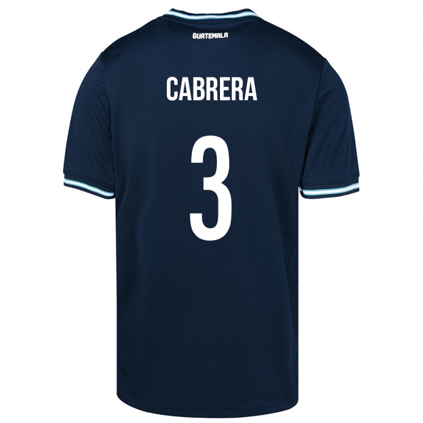 Kinder Guatemala Gabriel Cabrera #3 Blau Auswärtstrikot Trikot 24-26 T-Shirt Österreich