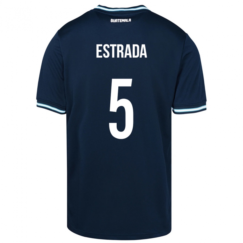 Kinder Guatemala Elizabeth Estrada #5 Blau Auswärtstrikot Trikot 24-26 T-Shirt Österreich