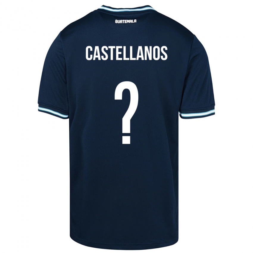 Kinder Guatemala Jezmin Castellanos #0 Blau Auswärtstrikot Trikot 24-26 T-Shirt Österreich