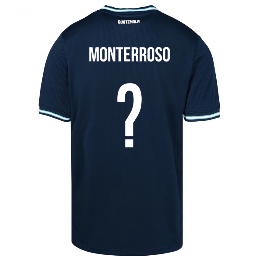 Kinder Guatemala María Monterroso #0 Blau Auswärtstrikot Trikot 24-26 T-Shirt Österreich