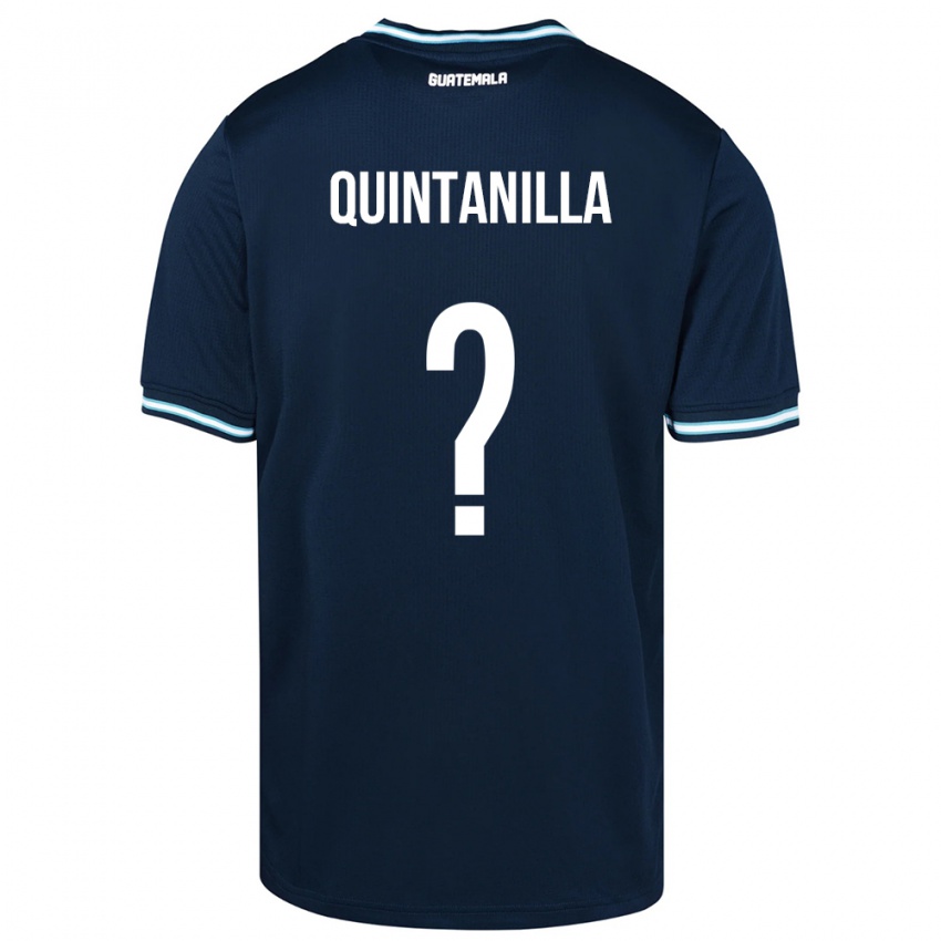 Kinder Guatemala Anayelli Quintanilla #0 Blau Auswärtstrikot Trikot 24-26 T-Shirt Österreich