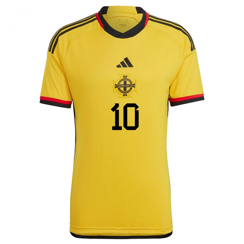 Kinder Nordirland Dion Charles #10 Weiß Auswärtstrikot Trikot 24-26 T-Shirt Österreich