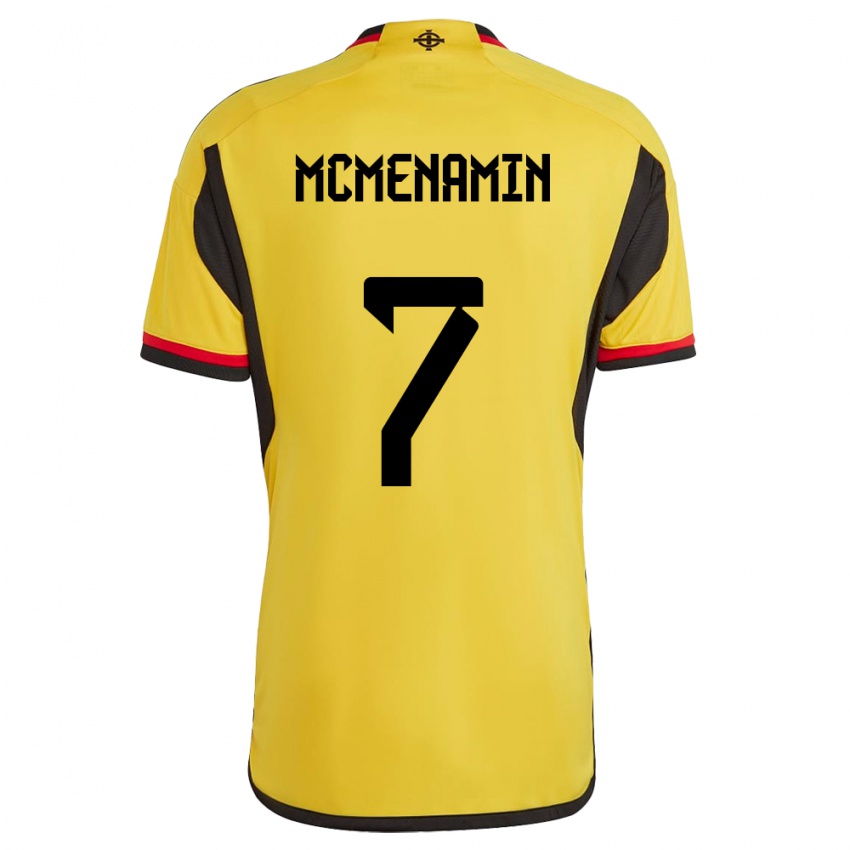 Kinder Nordirland Conor Mcmenamin #7 Weiß Auswärtstrikot Trikot 24-26 T-Shirt Österreich