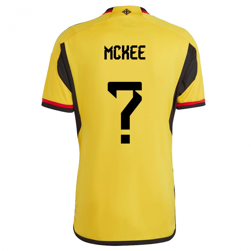 Kinder Nordirland Chris Mckee #0 Weiß Auswärtstrikot Trikot 24-26 T-Shirt Österreich