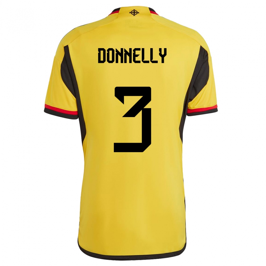 Kinder Nordirland Aaron Donnelly #3 Weiß Auswärtstrikot Trikot 24-26 T-Shirt Österreich