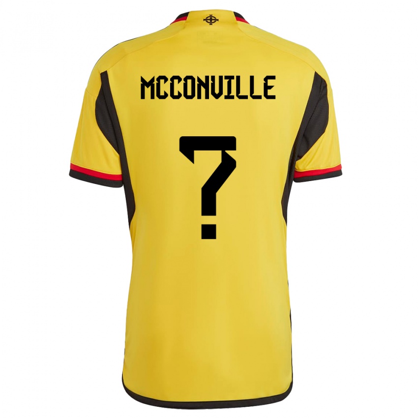 Kinder Nordirland Ruairi Mcconville #0 Weiß Auswärtstrikot Trikot 24-26 T-Shirt Österreich