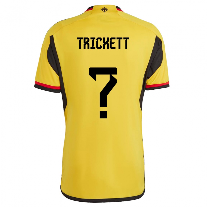 Kinder Nordirland Lewis Trickett #0 Weiß Auswärtstrikot Trikot 24-26 T-Shirt Österreich