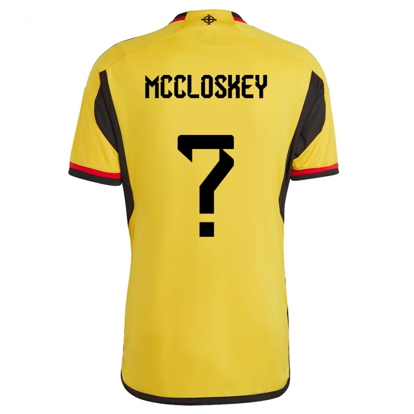 Kinder Nordirland Darragh Mccloskey #0 Weiß Auswärtstrikot Trikot 24-26 T-Shirt Österreich