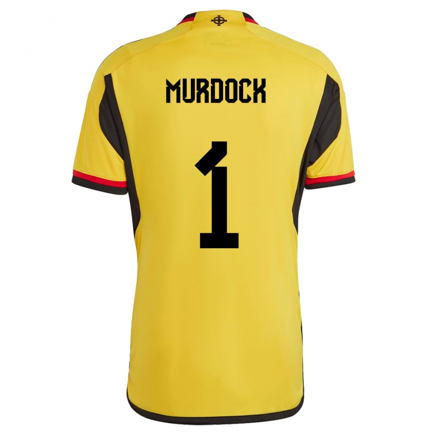 Kinder Nordirland Will Murdock #1 Weiß Auswärtstrikot Trikot 24-26 T-Shirt Österreich