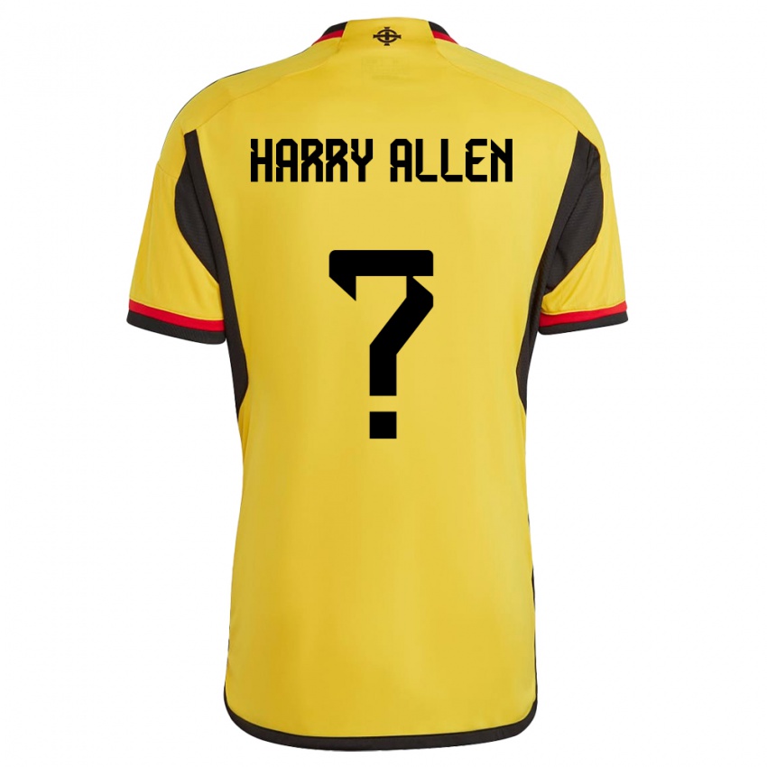 Kinder Nordirland Harry Allen #0 Weiß Auswärtstrikot Trikot 24-26 T-Shirt Österreich