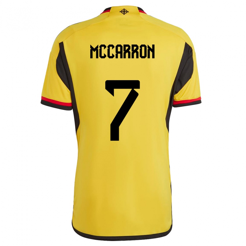 Kinder Nordirland Chloe Mccarron #7 Weiß Auswärtstrikot Trikot 24-26 T-Shirt Österreich