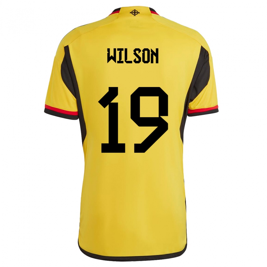 Kinder Nordirland Emily Wilson #19 Weiß Auswärtstrikot Trikot 24-26 T-Shirt Österreich