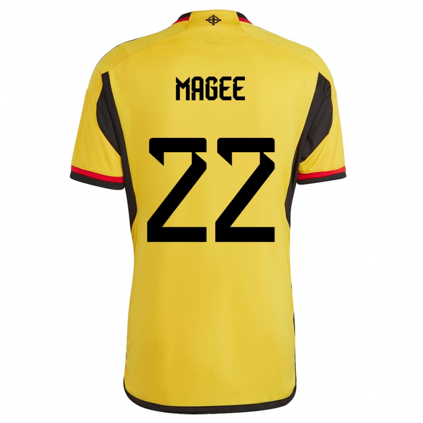 Kinder Nordirland Abbie Magee #22 Weiß Auswärtstrikot Trikot 24-26 T-Shirt Österreich