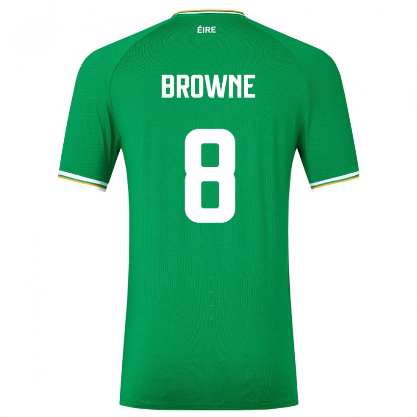 Herren Irische Alan Browne #8 Grün Heimtrikot Trikot 24-26 T-Shirt Österreich