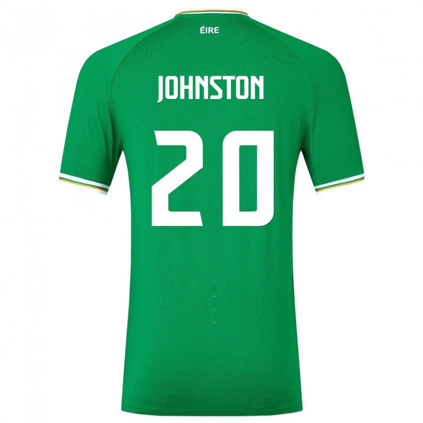 Herren Irische Mikey Johnston #20 Grün Heimtrikot Trikot 24-26 T-Shirt Österreich