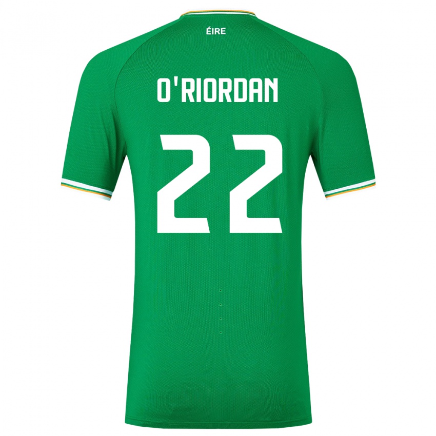 Herren Irische Connor O'riordan #22 Grün Heimtrikot Trikot 24-26 T-Shirt Österreich