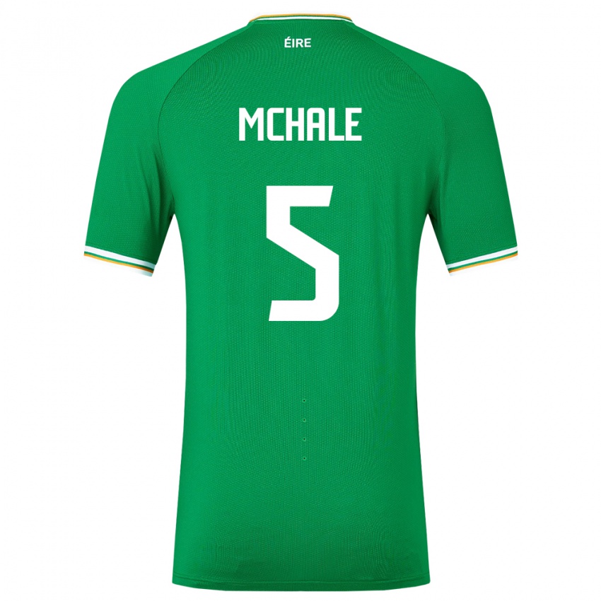 Herren Irische Sean Mchale #5 Grün Heimtrikot Trikot 24-26 T-Shirt Österreich