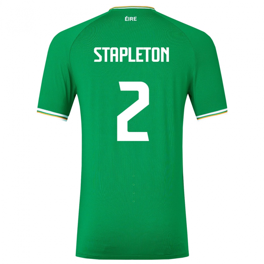 Herren Irische Jessie Stapleton #2 Grün Heimtrikot Trikot 24-26 T-Shirt Österreich