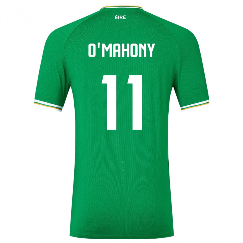 Herren Irische Éabha O'mahony #11 Grün Heimtrikot Trikot 24-26 T-Shirt Österreich