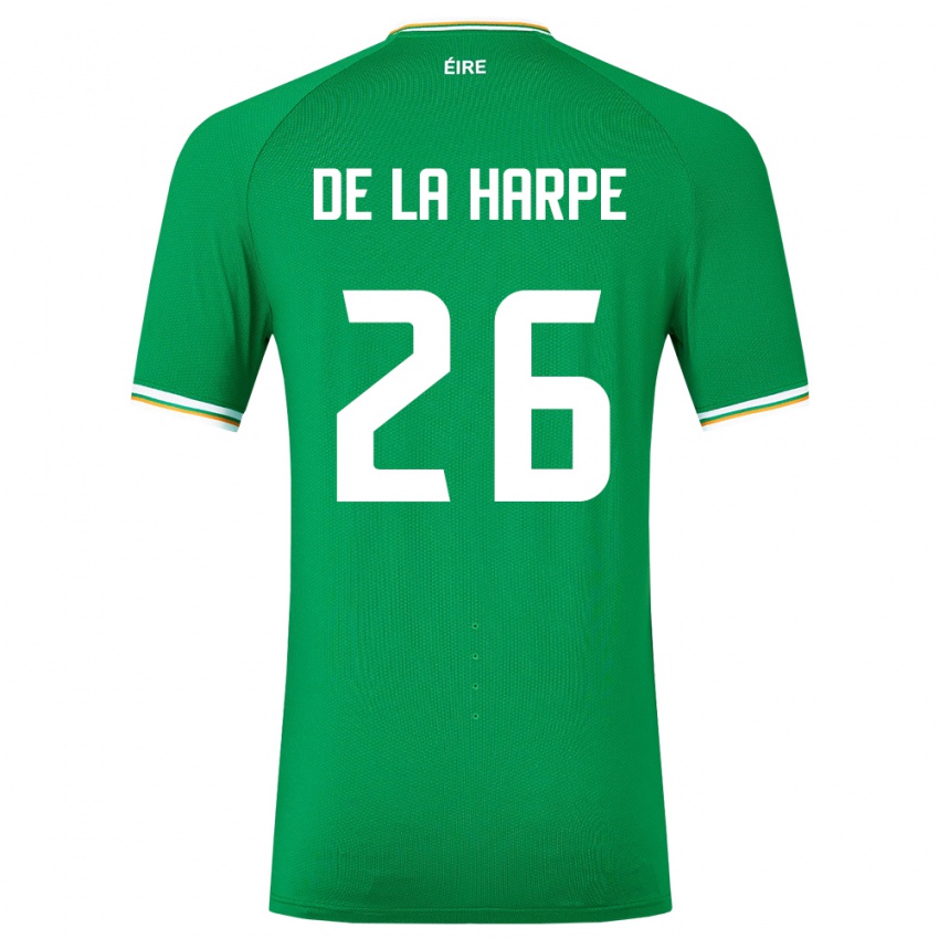 Herren Irische Deborah-Anne De La Harpe #26 Grün Heimtrikot Trikot 24-26 T-Shirt Österreich